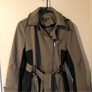 Via Spiga faux fur lines rain jacket